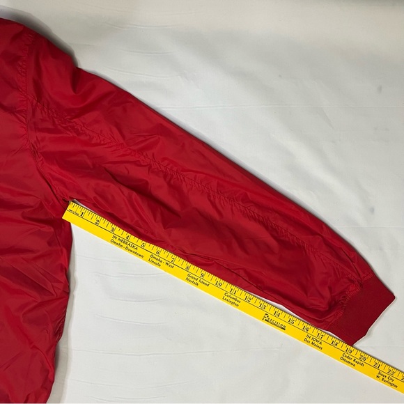 Men’s Red H&M Bomber Jacket Size Large - Picture 15 of 16